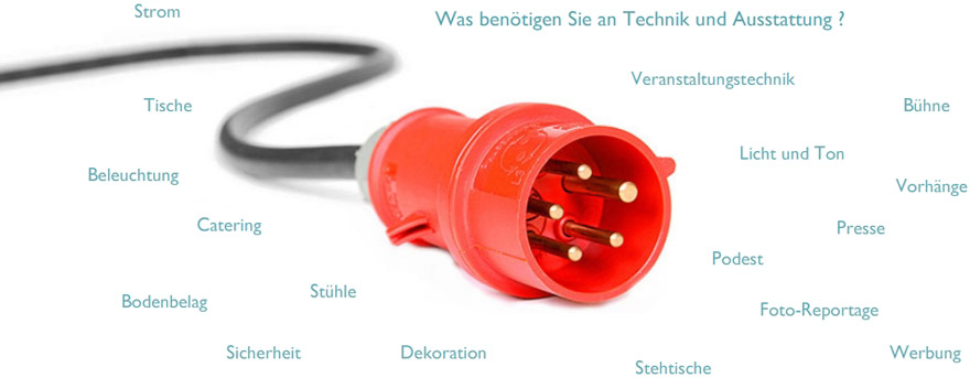 Technische Ausstattungen zum Raum